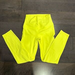 Lululemon Neon Yellow Leggings Size 4